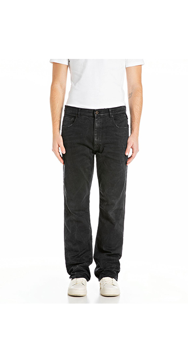 NEW ブーツカットCLEY ブラックオーバーダイストレッチデニム